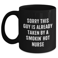 Nurse-Themed Black Coffee Mug, Funny Quote for Men, Gifts from Friends to Coworkers, Unique Father's Day Unique Gifts for Nurses - Main