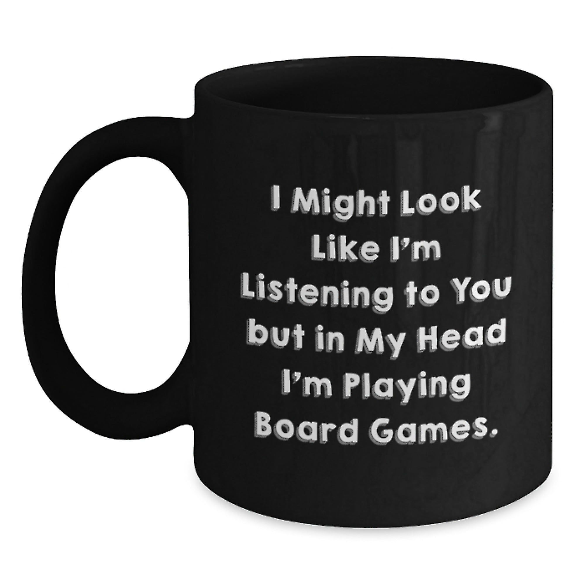 Funny Board Games Inspired Black Coffee Mugs, Gifts from Friends for Board Games Enthusiasts, Unique Christmas Unique Gifts - Main