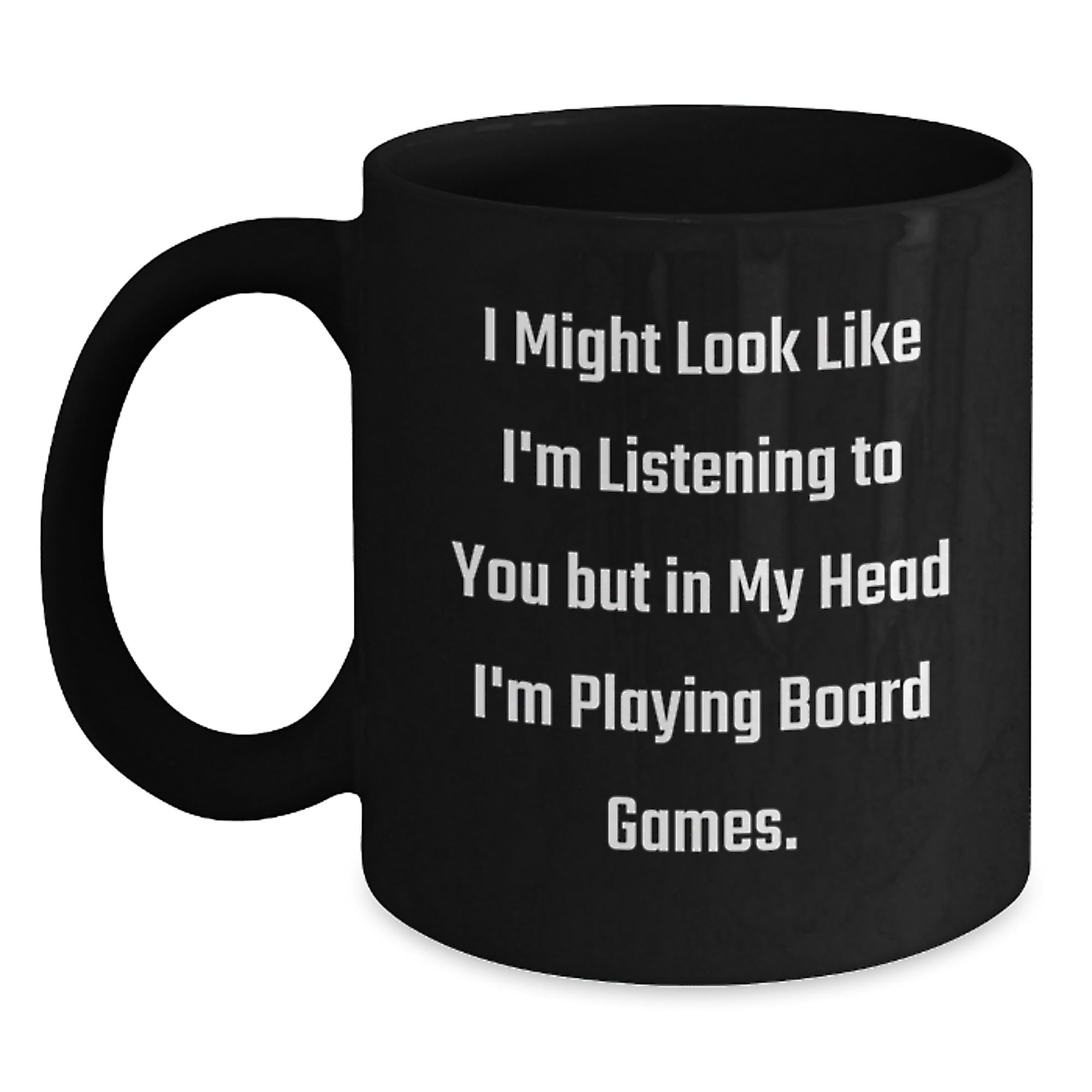 Funny Board Games Lover Gifts from Friends for Men, Unique Black Coffee Mug for Christmas Morning - Main