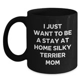 Funny Silky Terrier Dog Mom Gifts from Friends for Birthday Unique Coffee Mug - Main