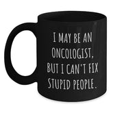 Funny Oncologist Black Coffee Mugs for Oncologist Gifts - Gifts from Friends for Men and Women - Main