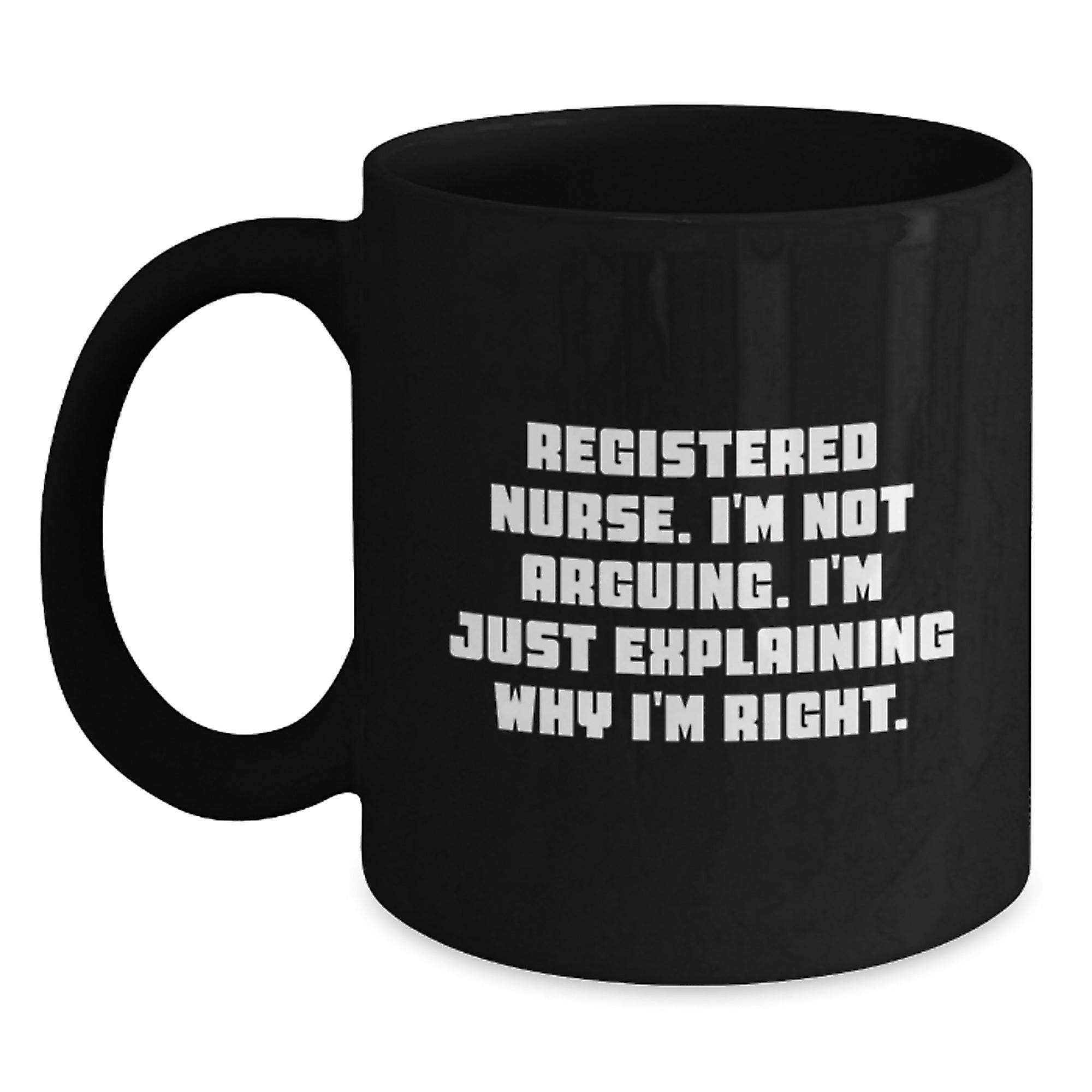 Funny Registered Nurse Gifts from Friends to Family - Birthday Unique Mug for Men Women Nurses - Main