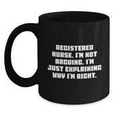 Funny Registered Nurse Gifts from Friends to Family - Birthday Unique Mug for Men Women Nurses - Main