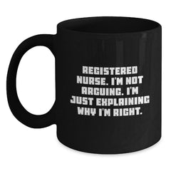 Funny Registered Nurse Gifts from Friends to Family - Birthday Unique Mug for Men Women Nurses - Main