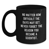 Funny Scientist Gifts for Him from Friends, Christmas Unique Mugs for Scientist, Inspirational Coffee Mug - Main