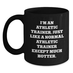 Funny Athletic Trainer Gift for Him Birthday Unique Black Coffee Mugs from Friends - Main