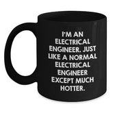 Funny Electrical Engineer Black Coffee Mugs, Gifts from Friends for Birthday Unique Gifts for Men Women Electrical Engineers - Main