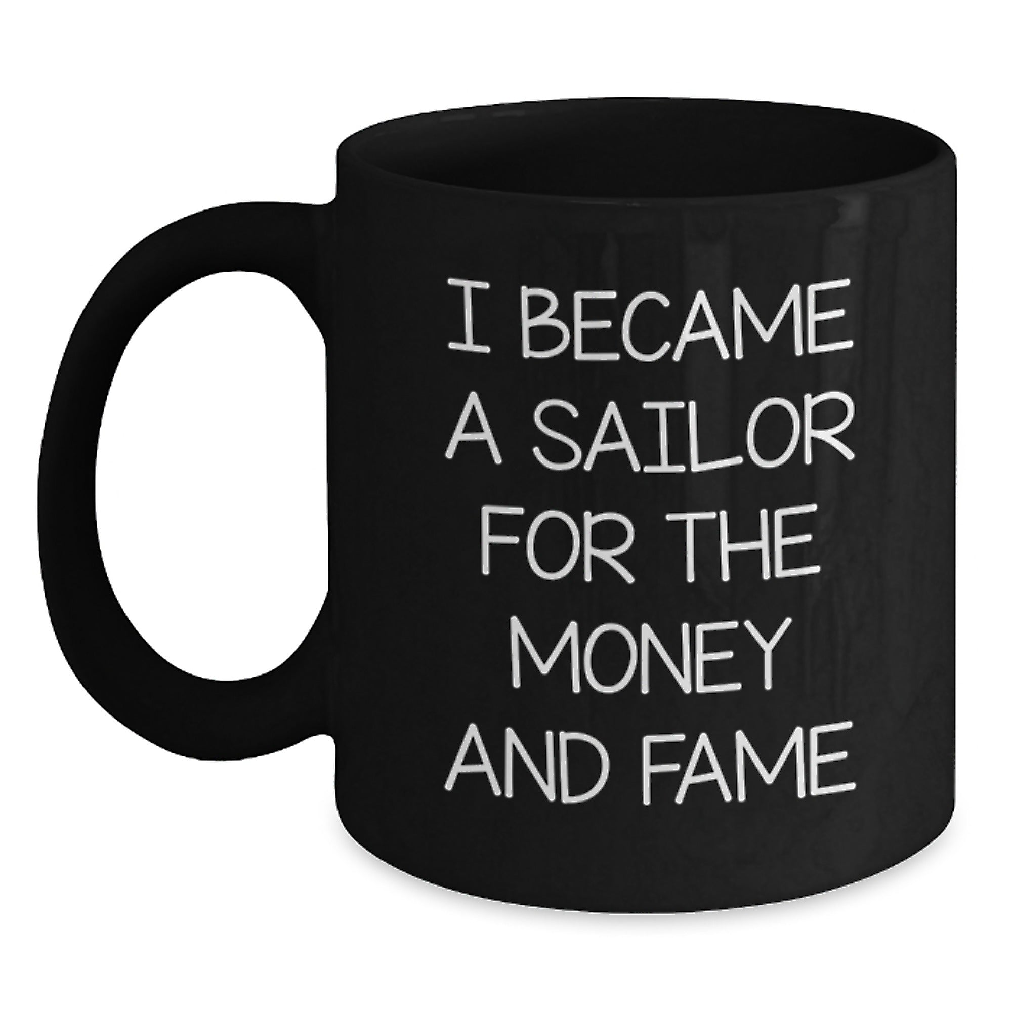 Sailor Gifts Funny Black Coffee Mugs for Men from Friends, Perfect Unique Graduation Gifts for Sailor Enthusiasts - Main