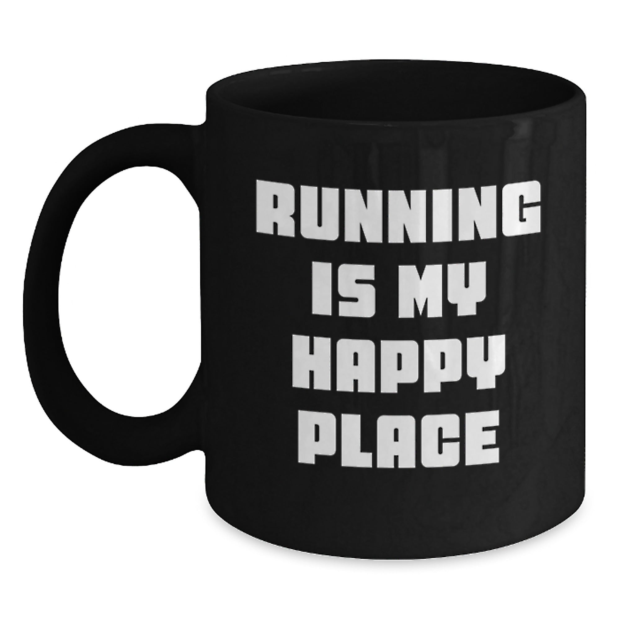 Funny Running Gifts for Her, Unique Black Coffee Mug, Inspirational Quotes for Women, from Daughter to Mom, Perfect for Christmas Unique Gifts - Main