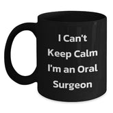 Funny Oral Surgeon Gifts from Friends - I'm An Oral Surgeon Black Coffee Mug Christmas Unique - Main