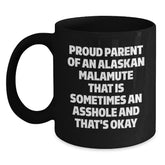 Funny Alaskan Malamute Dog Mom Gifts, Proud Parent Mugs, Valentine's Unique Gifts for Men, Women, Family, Friends - Main