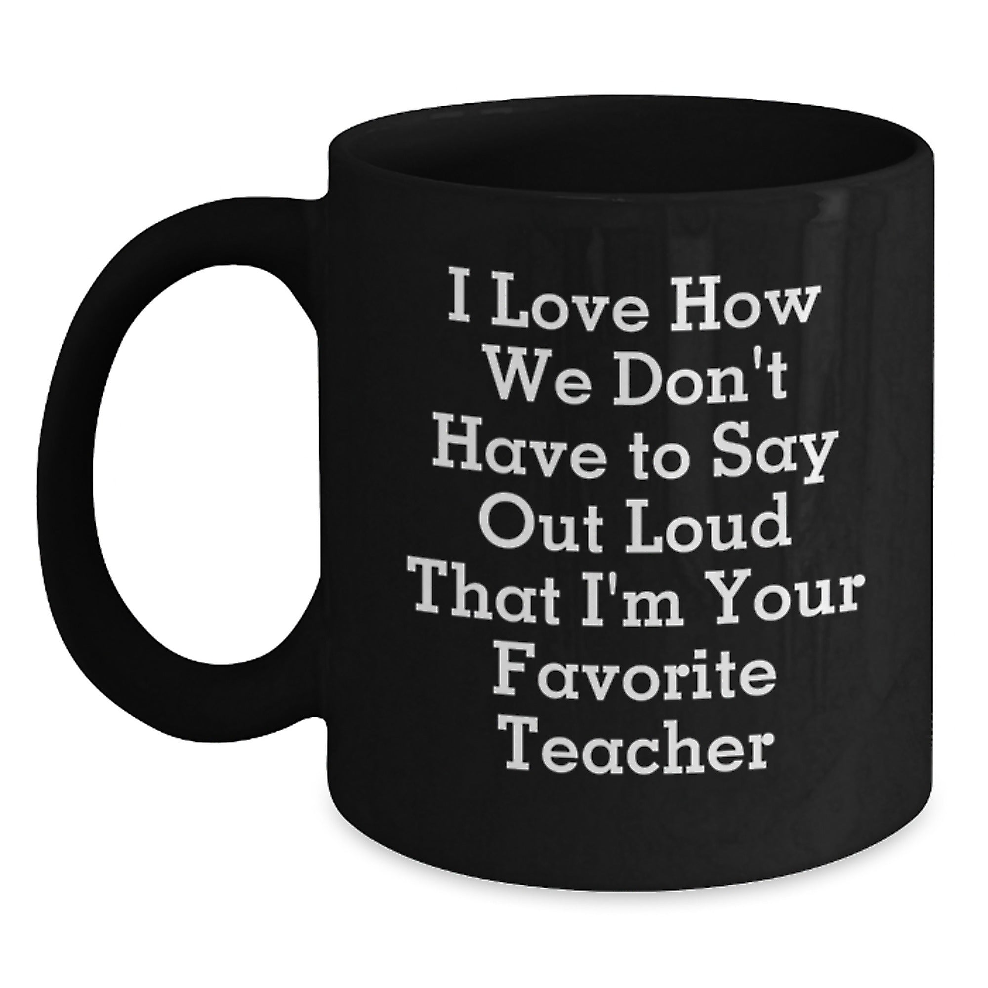 Funny Teacher Gifts, Black Coffee Mugs for Teachers, Unique Christmas Unique Gifts from Friends, Family, or Coworkers to Favorite Teachers - Main