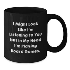 Funny Board Games Inspired Black Coffee Mugs, Gifts from Friends for Board Games Enthusiasts, Unique Christmas Unique Gifts - Additional
