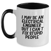 Funny Electrical Engineer Two Tone Coffee Mugs Gifts from Men to Friends for Christmas - Main