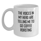 Funny Coffee Roasting Gifts from Friends, Perfect White Coffee Mug for Coffee Roasting Enthusiasts, Christmas Unique Gifts for Family - Main