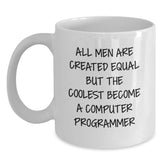 Funny Computer Programmer White Coffee Mug Gifts from Men to Friends Valentine's Unique - Main