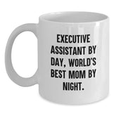 Funny Executive Assistant Office Coffee Mugs Gifts for Men Women Friends Coworkers - World's Best Mom By Night Mug - Main