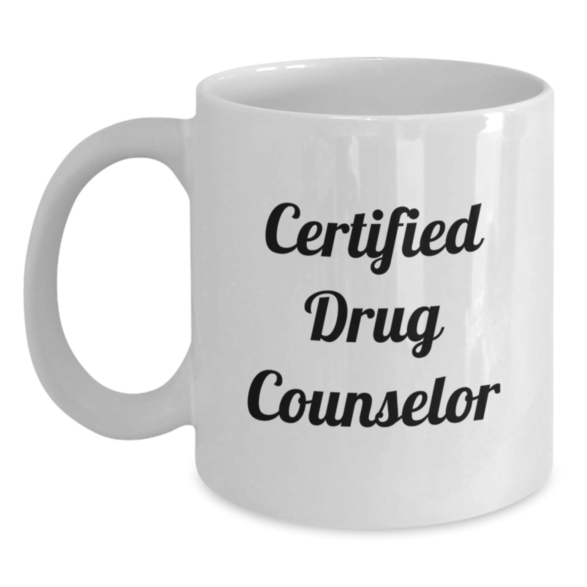Funny Certified Drug Counselor Gifts for Birthday White Coffee Mug, Gifts from Friends for Drug Counselor, 'You Are the Hero' Quote - Main