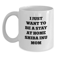 Shiba Inu Dog Mom Funny Coffee Mug Gifts from Friends Family for Christmas - White Ceramic Mug with 11oz or 15oz Capacity Shiba Inu Dog Lover Quote - Main