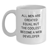 Web Developer Gifts, Funny Quote White Coffee Mug, Perfect for Web Programmer, Valentine's Unique Gifts from Friends to Web Developers - Main