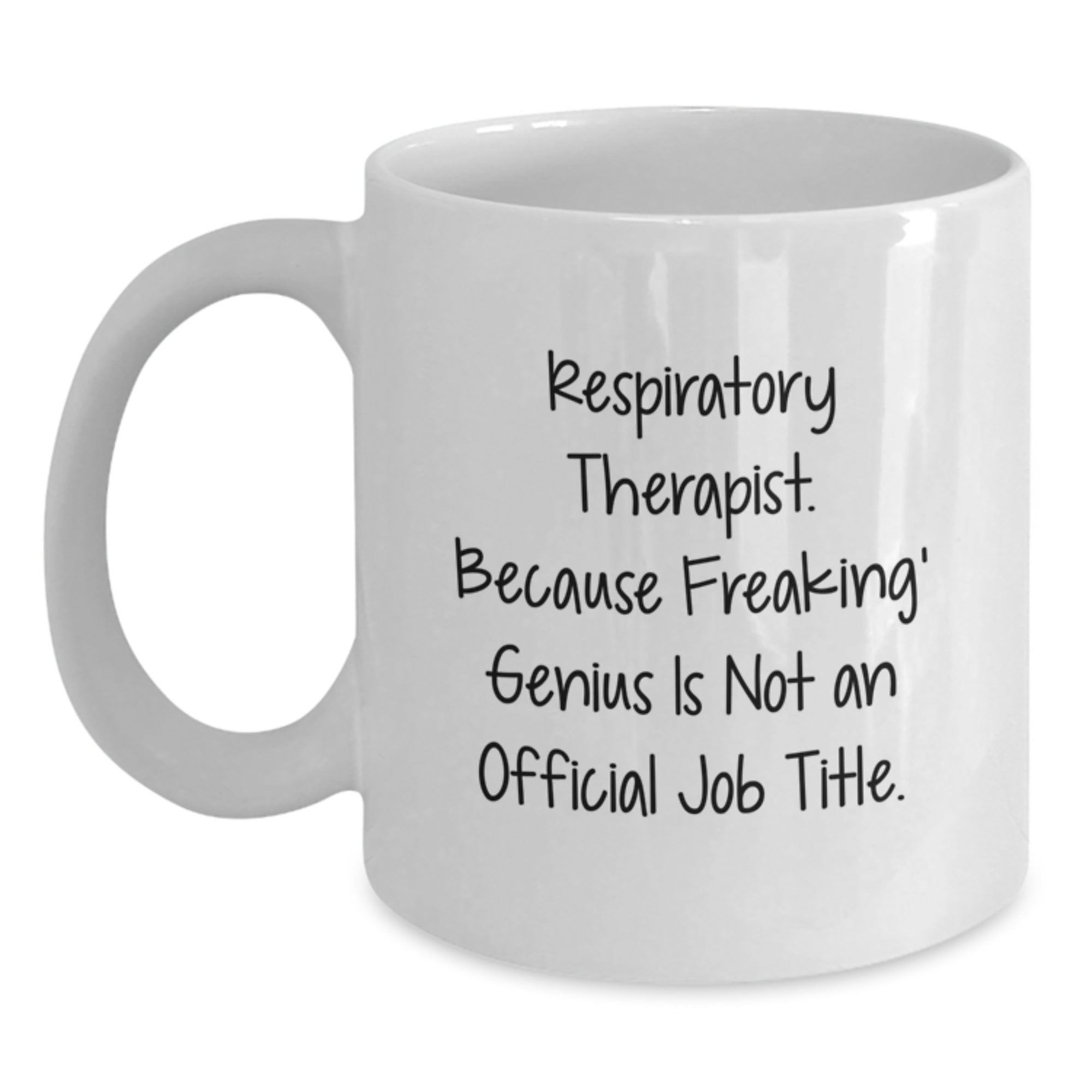 Funny Respiratory Therapist Gifts from Men Women Coworkers Family Friends, White Coffee Mug for Respiratory Therapist, Christmas Unique Unique Gifts - Main