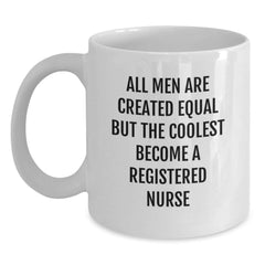 Funny Registered Nurse White Coffee Mugs Gifts from Men for Valentine's Unique - Main