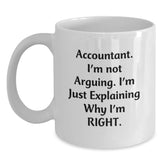 Funny Accountant Gifts from Friends and Family - White Coffee Mug - Main
