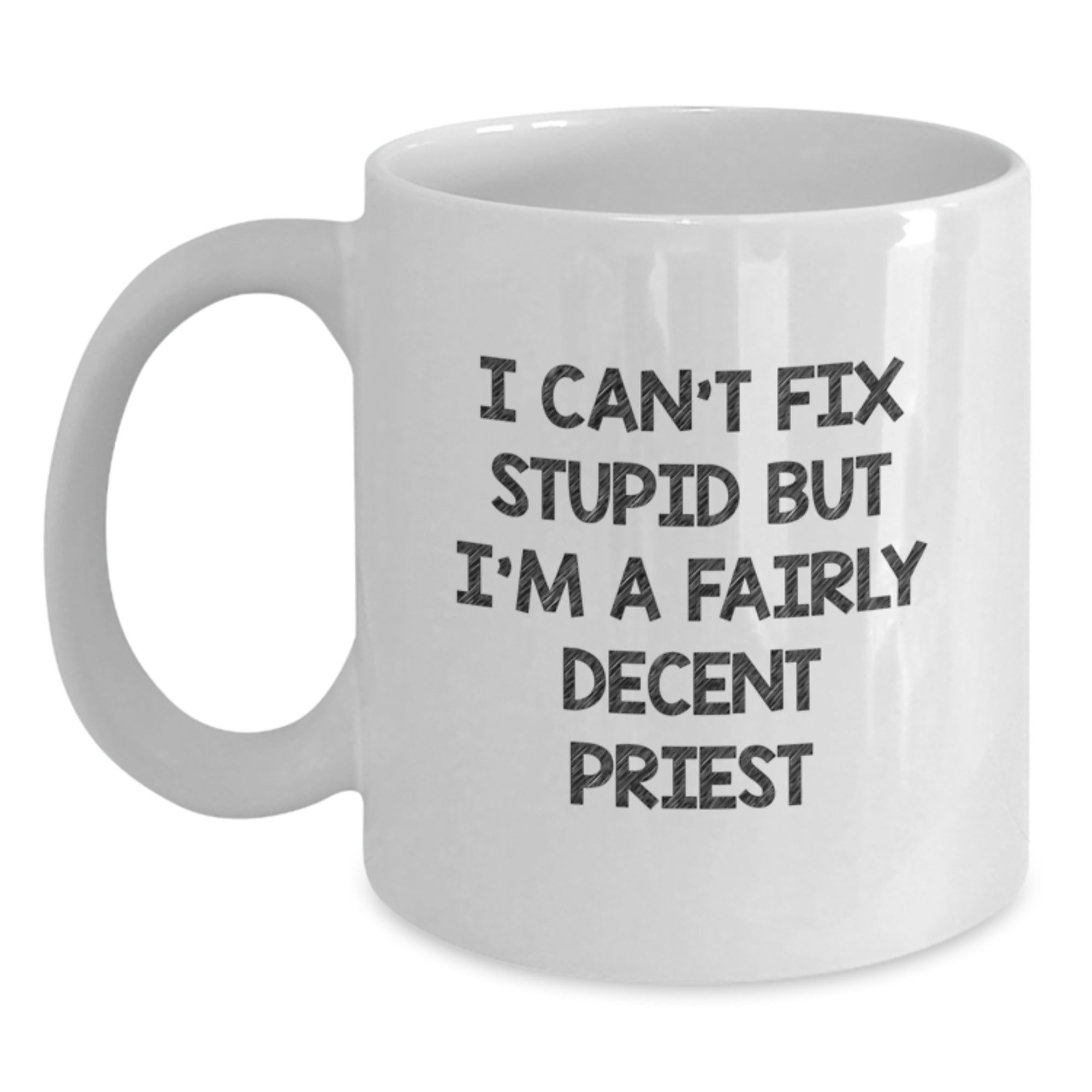 Funny Priest Coffee Mugs Gifts from Family Friends for Men Priest Humor Christmas Unique Gifts - Main