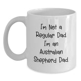 Funny Australian Shepherd Dog Dad Gifts from Men for Australian Shepherd Dog Christmas Unique Mug - Main