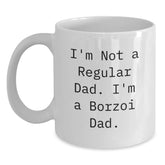 Funny Borzoi Dog White Coffee Mug Gifts For Men Dad From Family This Christmas - Main