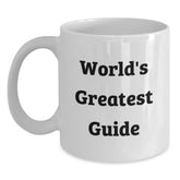 Funny World's Greatest Guide White Coffee Mug Gifts from Friends for Guide Enthusiasts Birthday Unique Gifts, Perfect for Guide Lovers, Funny White Coffee Mug, Best Guide Gifts, Guide Lover Gifts - Main