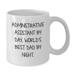 Administrative Assistant Gifts from Friends, Unique White Coffee Mug for Graduation 'Funny Quote Inside' - Additional