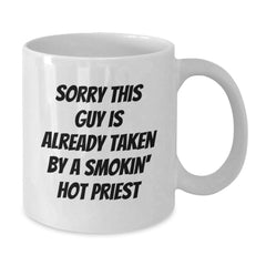 Funny Priest Gift from Friends, Unique White Coffee Mug for Priest, Christmas Unique Presents - Additional