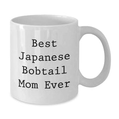 Japanese Bobtail Cat Mom Funny Graduation Gifts from Family to Japanese Bobtail Cat Lovers - White Coffee Mug - Additional