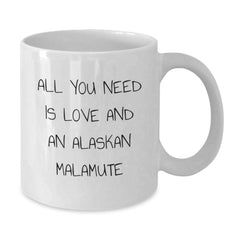 Alaskan Malamute Dog Lovers Gifts from Family Members for Alaskan Malamute Dog Owners Funny Birthday Unique Gifts White Coffee Mug - Additional