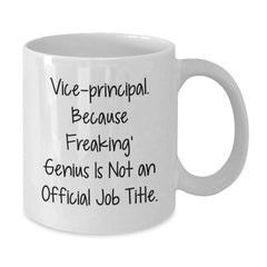 Funny Vice-Principal Gifts White Coffee Mug for Men, Unique Christmas Unique Gifts from Friends, Coworkers, Family - Additional