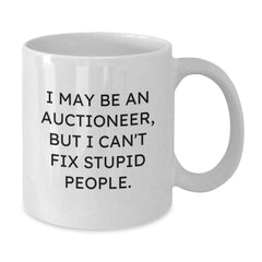 Funny White Coffee Mugs for Auctioneers, Gifts from Friends, Unique Christmas Unique Gifts for Men - Additional