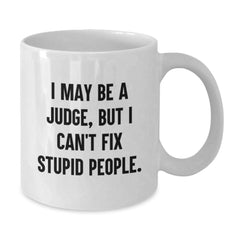 Funny Judge White Coffee Mugs Gifts from Family for Judge Men, Perfect for Christmas Unique Gifts - Additional