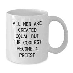 Funny Gift Ideas for Priest, White Coffee Mug, Valentine's Unique Gifts from Men to Priest - Additional