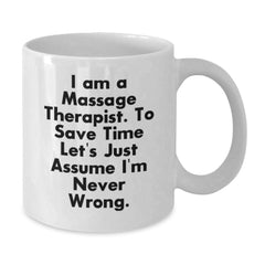 Funny Massage Therapist Gifts from Friends for Christmas Unique White Coffee Mugs - Additional