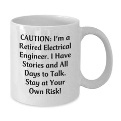 Electrical Engineer Humor White Coffee Mug, Funny Gift for Electrical Engineers from Friends, Unique Birthday Unique Gift Idea - Additional