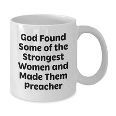 Funny Preacher Quotes Gifts from Men to Preacher Friends on Birthday Unique Preacher White Coffee Mugs - Additional