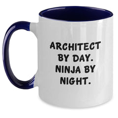 Architect Gifts from Friends, Two Tone Coffee Mug for Men, Inspirational Quote, Graduation Unique Gifts - Main