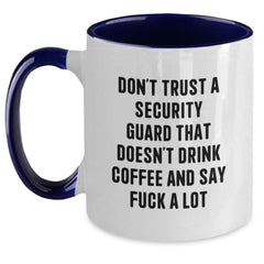Gifts for Security Guards, Funny 'Security Guard' Two Tone Coffee Mugs, Christmas Unique Gifts, Funny Security Guard Coffee Mugs, Gifts from Friends and Family - Main