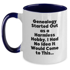Funny Genealogy Gifts from Family - Two Tone Coffee Mug for Genealogy Enthusiasts - Gifts for Genealogy Women, Christmas Unique Gifts - Main