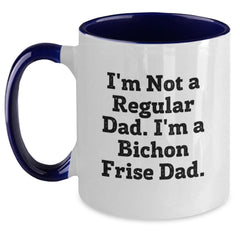 Funny Bichon Frise Dog Gifts from Dad, Two Tone Coffee Mug for Mom, Christmas Unique Presents - Main