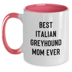 Funny Italian Greyhound Dog Mom Unique Gifts from Men to Friends, Two Tone Coffee Mugs for Italian Greyhound Dog Lovers Birthday Unique - Main