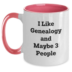 Funny Genealogy Gifts from Friends for Genealogy Lovers - Two Tone Coffee Mug for Christmas Unique Presents - Main