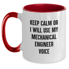 Keep Calm Or I Will Use My Mechanical Engineer Voice Funny Mechanical Engineer Gifts for Men Women Friends Coworkers Family from Friends - Main