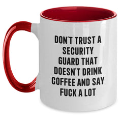 Gifts for Security Guards, Funny 'Security Guard' Two Tone Coffee Mugs, Christmas Unique Gifts, Funny Security Guard Coffee Mugs, Gifts from Friends and Family - Main